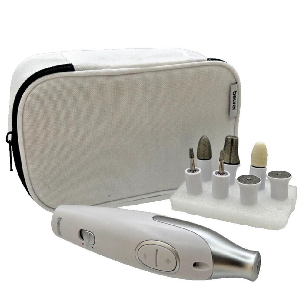 Beurer MP42 Nail Drill,7-in-1 Nail Kit. Strong Sapphire Nail Drill Bits Open Box